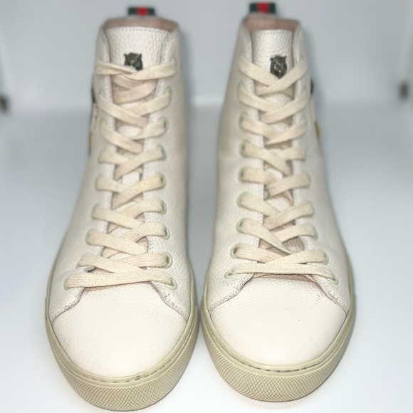 Gucci leather tiger sneakers - Picture 2 of 6